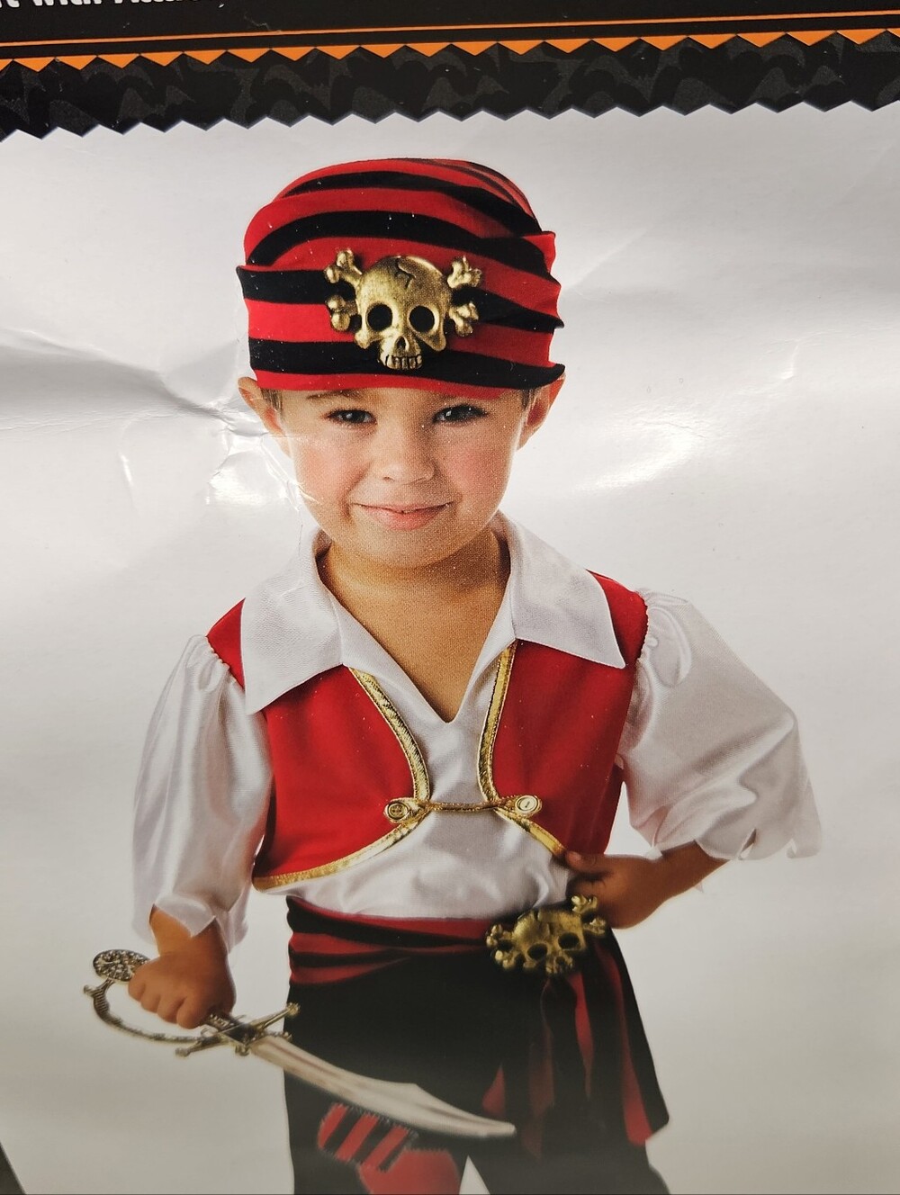 California Costumes Pirate Child Halloween Costume Size 4-6 New